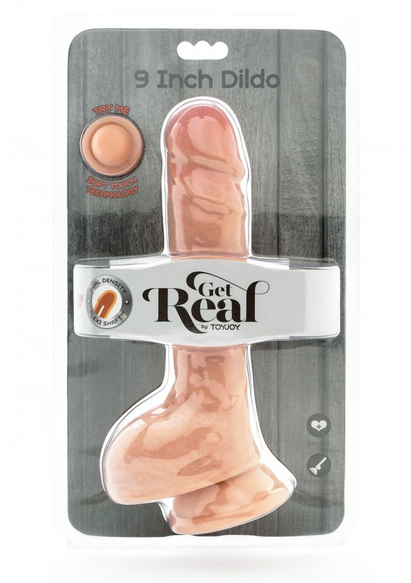 Dual Density Dildo 9 inch Balls