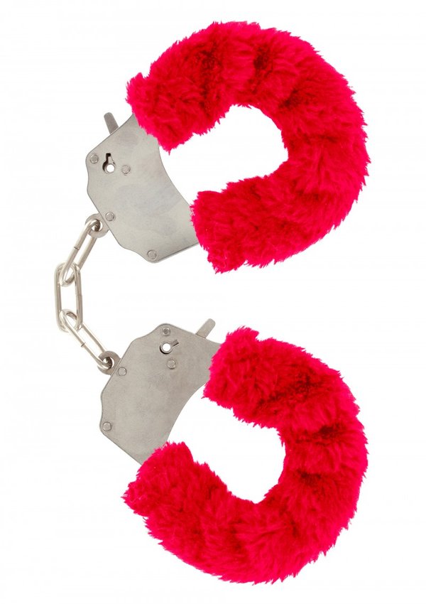 Plüschige Handschellen - Rot
